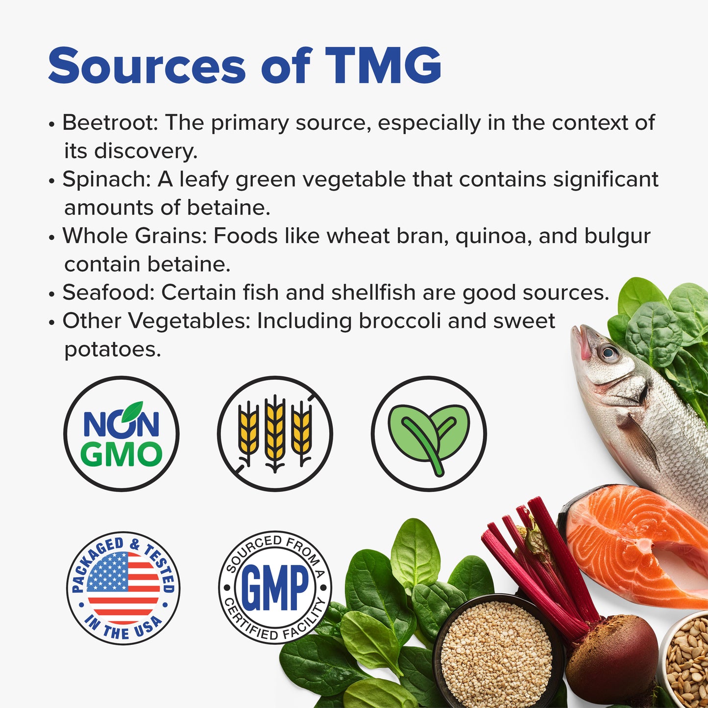 Tuthi TMG Supplements - 100 Vegan-Friendly Tablets