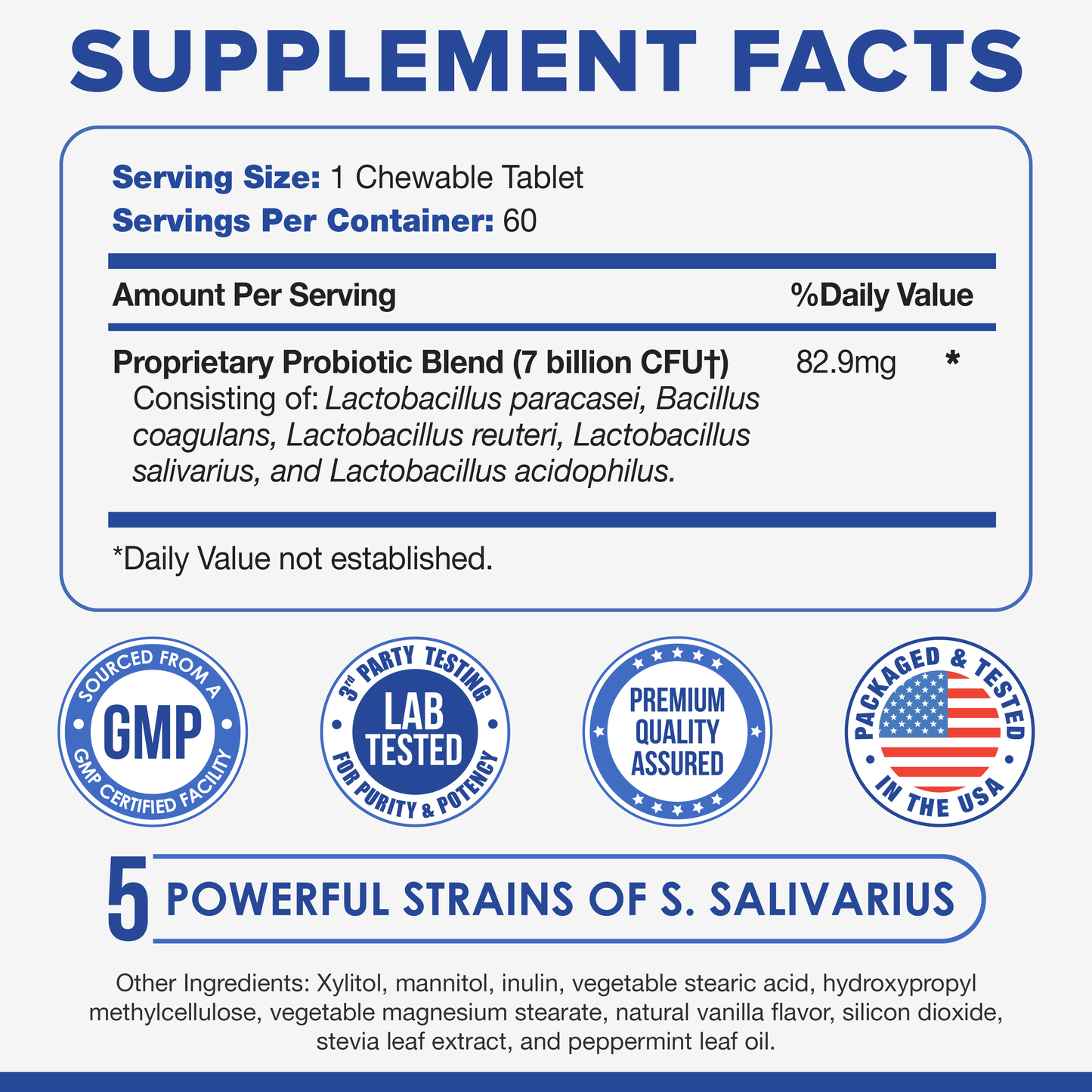Tuthi Oral Probiotics - Peppermint