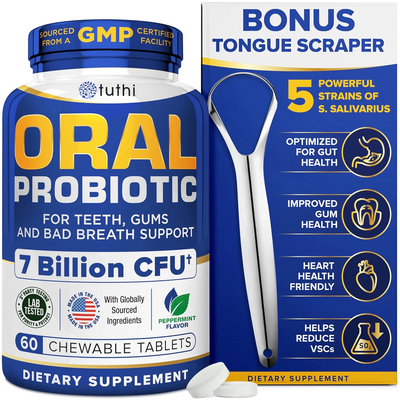 Tuthi Oral Probiotics & Tongue Scraper